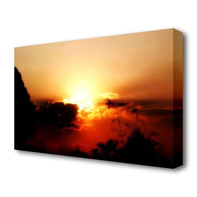 'Clouds Sunset' - Wrapped Canvas Photograph Print East Urban Home Size: 66 cm H x 101.6 cm W x 4.4 cm D on Productcaster.