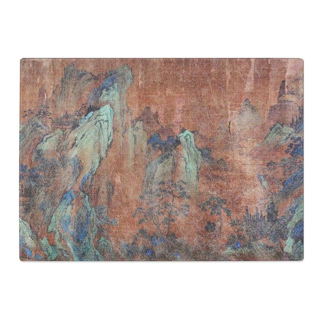 Tempered Glass Landscape View by Qiu Ying Chopping Board East Urban Home Size: 28.5 cm x 20 cm on Productcaster.