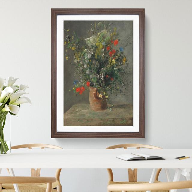 Bouquet of Flowers Vol.2 by Pierre-Auguste Renoir - Picture Frame Painting East Urban Home Frame Option: Walnut, Size: 65cm H x 48cm W x 2cm D on Productcaster.