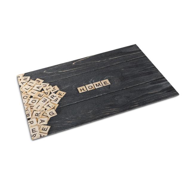 Home Wood W40 x L60 cm Non-Slip Outdoor Door Mat East Urban Home on Productcaster.