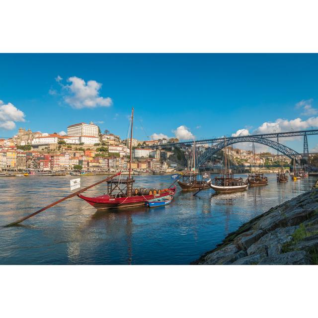 Boats Carrying Wine - Wrapped Canvas Print Breakwater Bay Size: 61cm H x 91cm W on Productcaster.