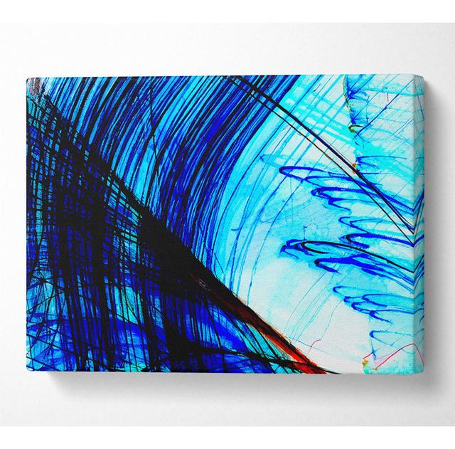 Electrical Blues - Kunstdrucke auf Leinwand - Wrapped Canvas ModernMoments Größe: 101,6 cm H x 142,2 cm B x 10 cm T on Productcaster.