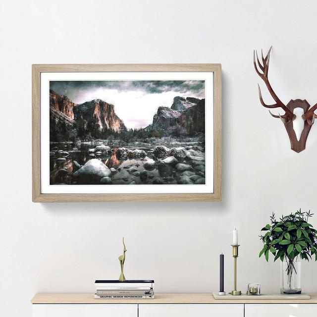 El Capitan Beauty - Picture Frame Graphic Art Print East Urban Home Size: 33cm H x 45cm W x 2cm D, Frame Option: Oak Framed on Productcaster.