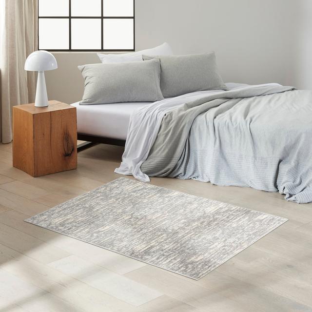 Machine Woven Beige Area Rug Calvin Klein Rug Size: Rectangle 3'2" x 5' on Productcaster.