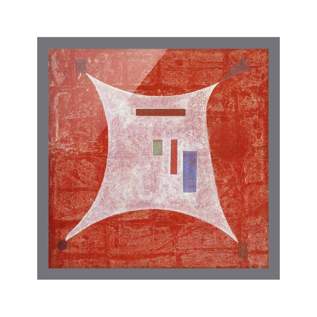 Picture With Frame - Wassily Kandinsky - Four Corners - Square 1:1 Ivy Bronx Frame Option: Grey Framed, Size: 70cm H x 70cm W x 2cm D on Productcaster.