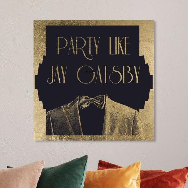 Party Like - Wrapped Canvas Print East Urban Home Size: 40.6 cm H x 40.6 cm W x 3.8 cm D on Productcaster.