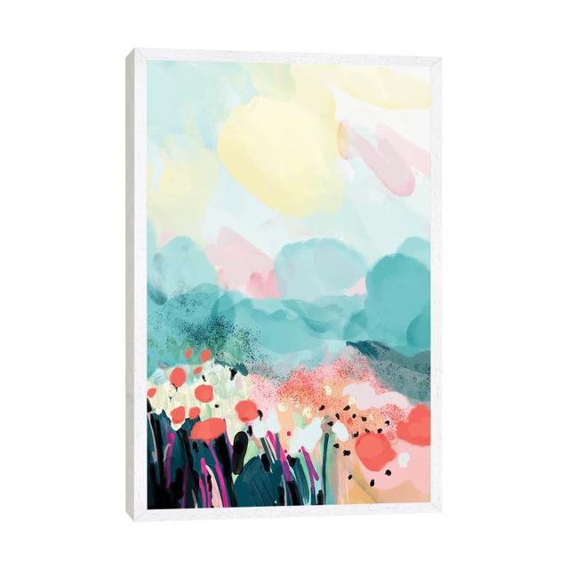 Spring Landscape by Ana Rut Bré - Gallery-Wrapped Canvas Giclée on Canvas Lark Manor Format: White Framed, Size: 101.6cm H x 66.04cm W x 3.81cm D on Productcaster.