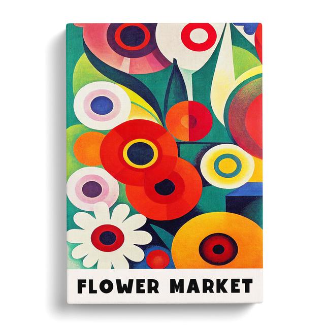 Retro Flower Market Exhibition No.11 George Oliver Size: 60cm H x 40cm W x 3cm D on Productcaster.