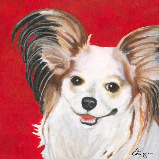 Dlynns Dogs - Lilly by Dlynn Roll - Wrapped Canvas Painting Rosalind Wheeler Size: 51cm H x 51cm W on Productcaster.