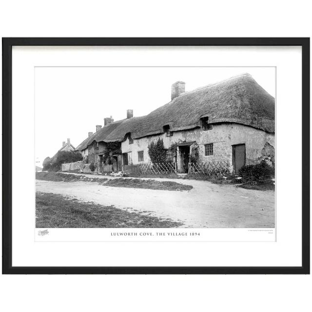 'Lulworth Cove, the Village 1894' by Francis Frith - Picture Frame Photograph Print on Paper The Francis Frith Collection Size: 45cm H x 60cm W x 2.3c on Productcaster.