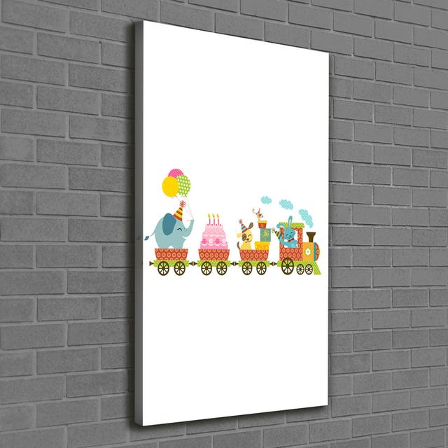 Cheerful Train - Wrapped Canvas Art Prints Isabelle & Max on Productcaster.