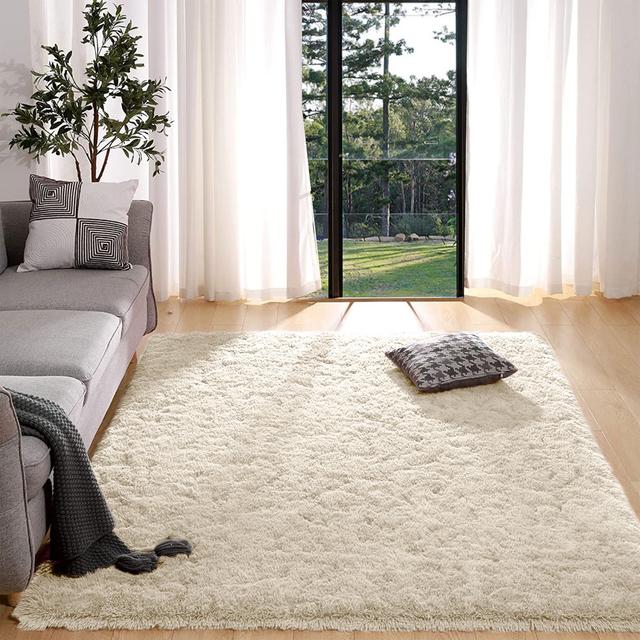 Adelah Soft & Fluffy Indoor / Outdoor Living Room Area Rug Canora Grey Rug Size: Rectangle 50 x 80cm on Productcaster.