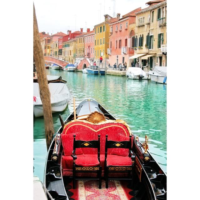 Traditional Gondola - Wrapped Canvas Photograph 17 Stories Size: 91cm H x 61cm W x 3.8cm D on Productcaster.