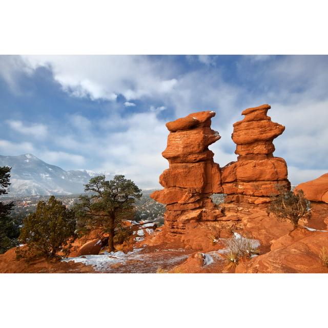 Scoby Rock Formations - Wrapped Canvas Photograph Natur Pur Size: 81cm H x 122cm W x 3.8cm D on Productcaster.