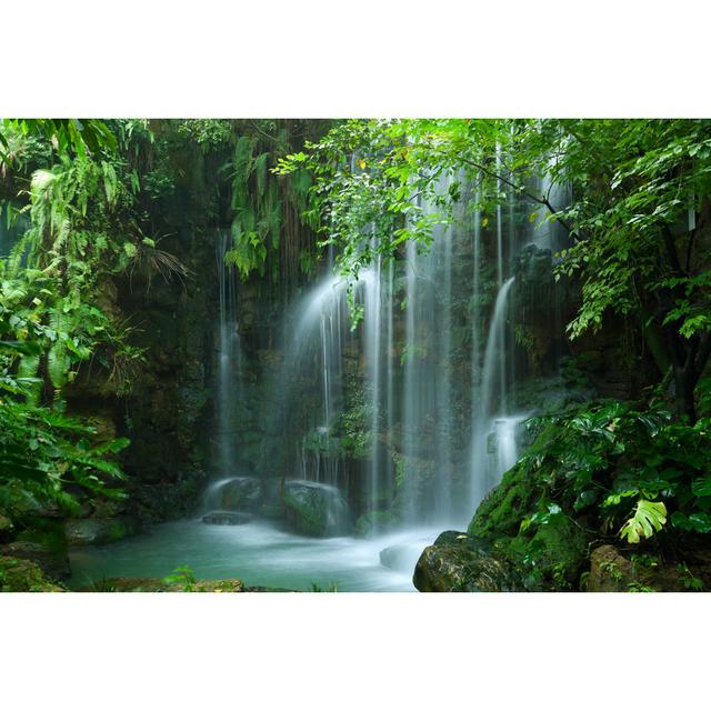 Waterfall by Ithinksky - Wrapped Canvas Print Wall Art Production Network Size: 30cm H x 46cm W x 3.8cm D on Productcaster.