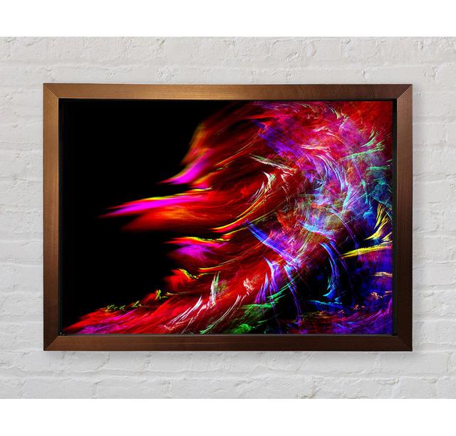 Gerahmtes Wandbild Rainbow Inferno Perspections Größe: 100 cm H x 141,4 cm B x 3,4 cm T on Productcaster.