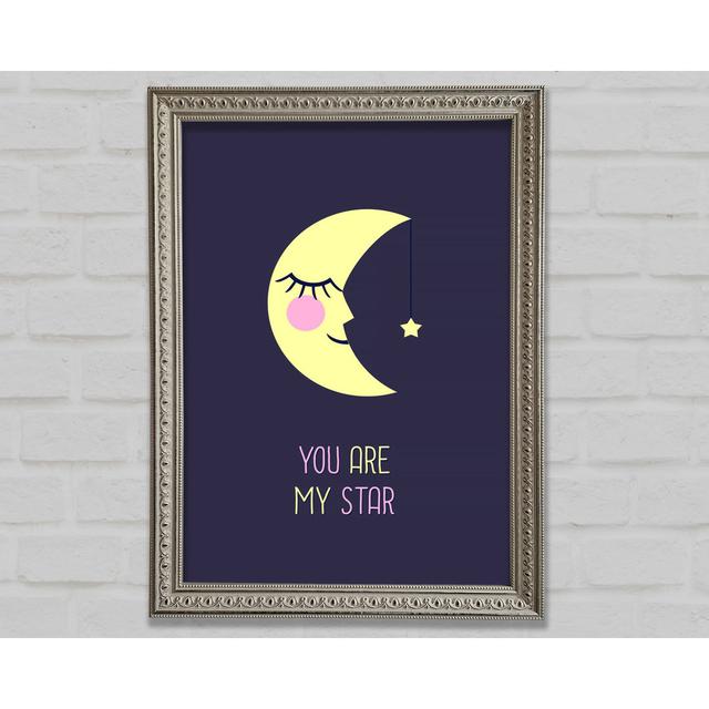 You Are My Star Framed Print Happy Larry Size: 141.4cm H x 100cm W x 3cm D on Productcaster.