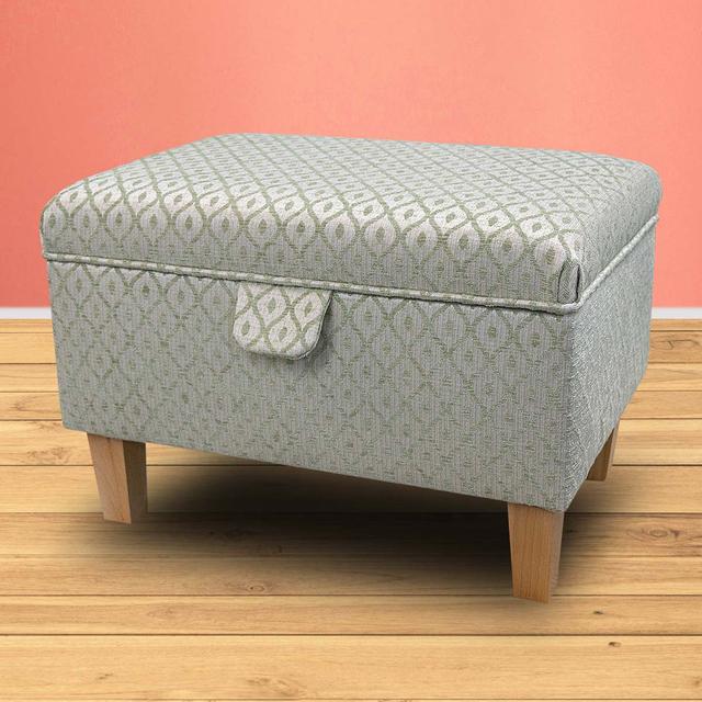 50cm Wide Rectangle Trellis Footstool Ottoman with Storage Beaumont on Productcaster.