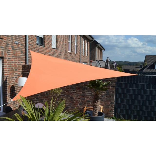 Nonatum 3.6m x 3.6m Triangle Shade Sail Dakota Fields Colour: Orange on Productcaster.