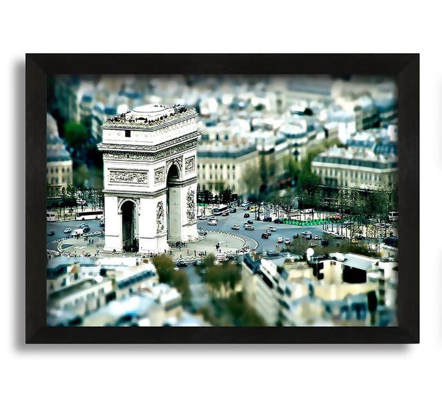 Triumphal Arch Paris - Picture Frame Graphic Art in Canvas Ebern Designs Size: 21cm H x 30cm W on Productcaster.