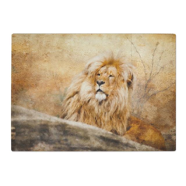 Lion Vol.1 Painting Chopping Board East Urban Home Size: 0.4cm H x 28.5cm W x 39cm L on Productcaster.