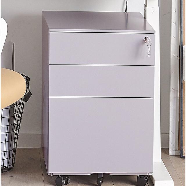 Bronnie 3 Drawer Filing Cabinet 17 Stories Colour: Grey on Productcaster.