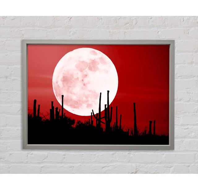 Red Cactus Moon - Print Natur Pur Size: 59.7cm H x 84.1cm W x 3.3cm D on Productcaster.