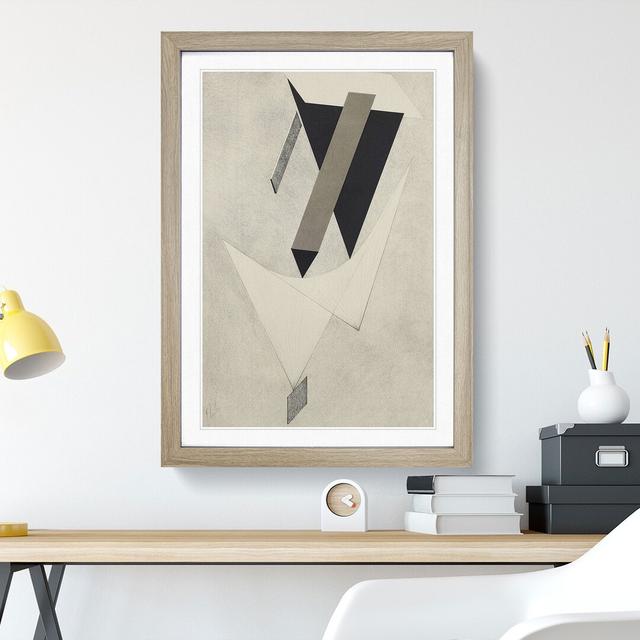 Composition Vol.12 by El Lissitzky - Picture Frame Graphic Art East Urban Home Size: 65cm H x 48cm W x 2cm D, Frame Option: Oak Framed on Productcaster.