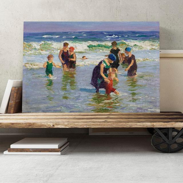 'At The Beach' by Painting Print on Canvas East Urban Home Size: 35cm H x 50cm W on Productcaster.