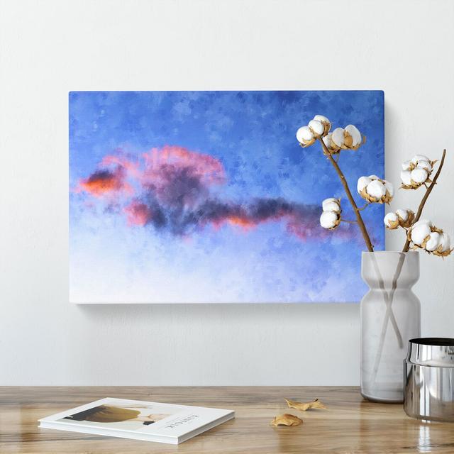 Cloud Art Painting - Wrapped Canvas Painting East Urban Home Size: 35cm H x 50cm W x 3cm D on Productcaster.