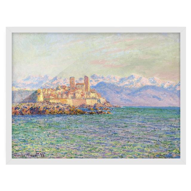 Antibes-Le Fort by Claude Monet - Picture Frame Painting Longshore Tides Frame Option: White Framed, Size: 40cm H x 55cm W x 2cm D on Productcaster.