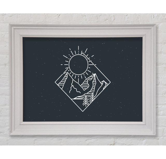 The Mountain Sun Camper - Single Picture Frame Art Prints Union Rustic Size: 59.7cm H x 84.1cm W x 8cm D on Productcaster.