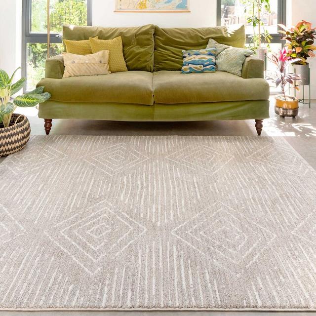 Grandview Shaggy Beige Rug Gracie Oaks Rug Size: Rectangle 200 x 290cm on Productcaster.