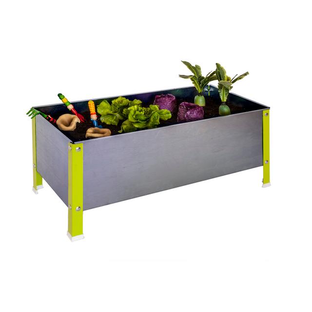 Alexender Potting Bench Dakota Fields Size: 41cm H x 90cm W x 40cm D, Colour: Green/Grey on Productcaster.