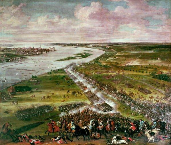 Battle for the Crossing of The Dvina, 1701 - Unframed Art Print on Paper East Urban Home Size: Small on Productcaster.