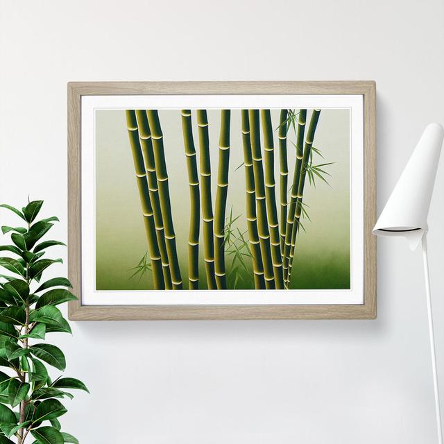 Bold Bamboo Forest - Picture Frame Graphic Art Bay Isle Home Size: 25cm H x 34cm W x 2cm D, Frame Colour: Oak Framed on Productcaster.