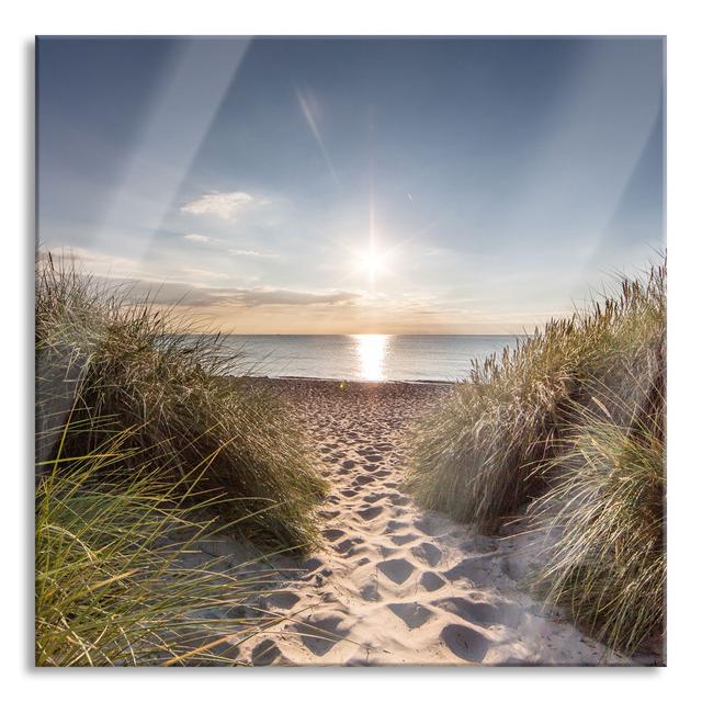 Path to the Sea - Unframed Photograph on Glass Highland Dunes Size: 60cm H x 60cm W x 0.4cm D on Productcaster.