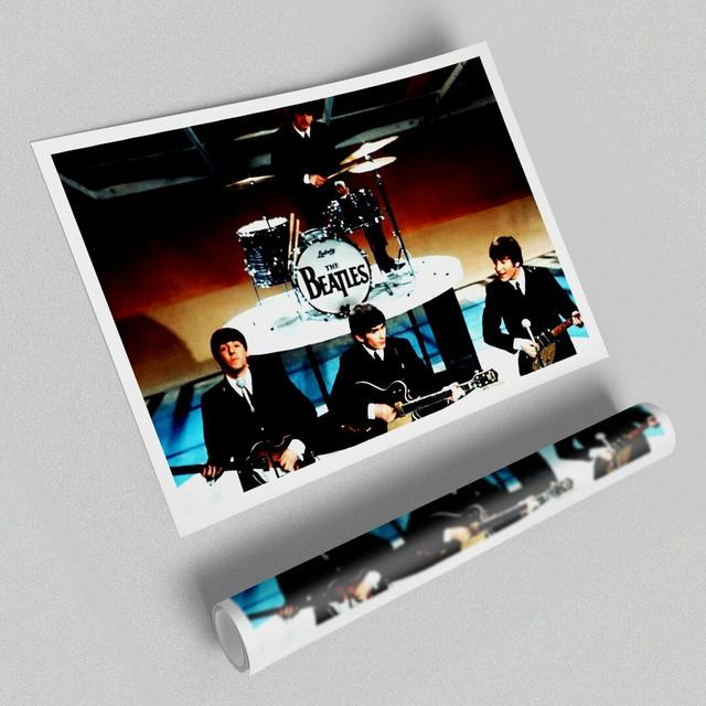 The Beatles on Stage People - Graphic Art Print on Paper East Urban Home Size: 100cm H x 141.4cm W on Productcaster.