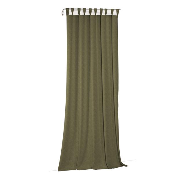 Torbole Polyester Blend Room Darkening Tab Top Curtain Panel Wirth Panel Size: 132cm wide x 395cm high, Curtain Colour: Moss green on Productcaster.