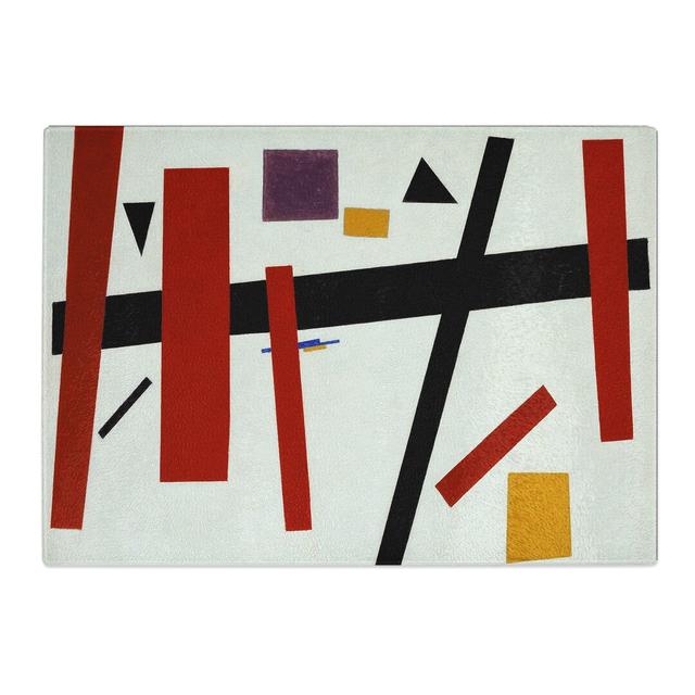 Supremus Vol.50 by Kazimir Malevich Chopping Board East Urban Home Size: 28.5cm W x 39cm L on Productcaster.