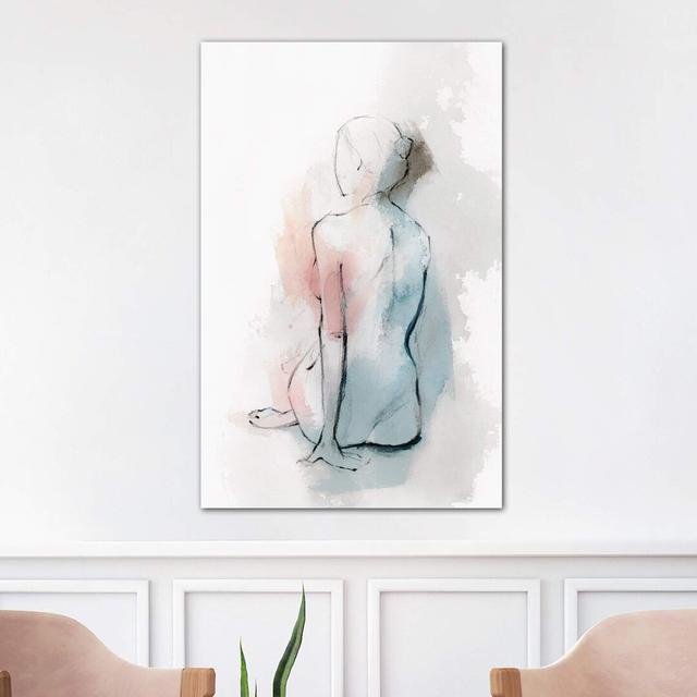 Pastel Woman II by Isabelle Z - Wrapped Canvas Painting Etta Avenue Size: 66.04cm H x 45.72cm W x 1.91cm D on Productcaster.