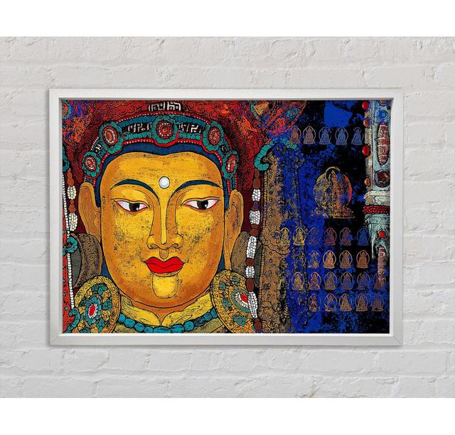 Tibetische Kunst Buddha - Druck Bright Star Größe: 59,7 cm H x 84,1 cm B x 3,3 cm T on Productcaster.