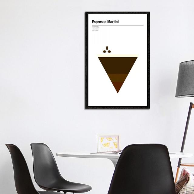 Espresso Martini by Nick Barclay - Graphic Art Print on Canvas Latitude Run Size: 101.6cm H x 66.04cm W x 3.81cm D, Format: Black Framed on Productcaster.