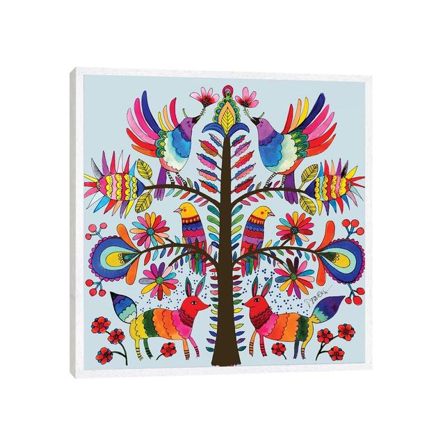 Otomi Colors by Sylvie Demers - Painting on Canvas Ebern Designs Format: Wrapped Canvas, Size: 45.72cm H x 45.72cm W x 3.81cm D on Productcaster.