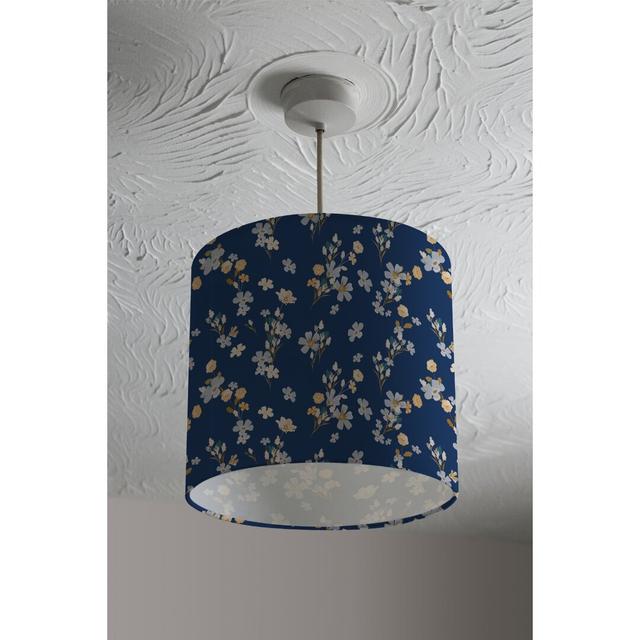 Bunches Cotton Drum Lamp Shade Ebern Designs Size: 22cm H x 25cm W x 25cm D on Productcaster.