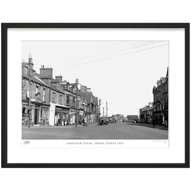 'Annfield Plain, Front Street 1951' by Francis Frith - Picture Frame Photograph Print on Paper The Francis Frith Collection Size: 45cm H x 60cm W x 2. on Productcaster.