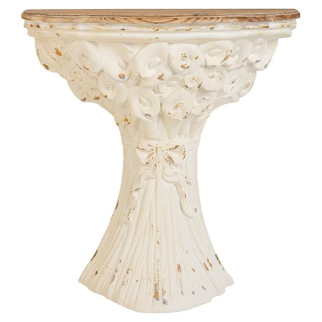 WHITE WOODEN CONSOLE Fleur De Lis Living on Productcaster.