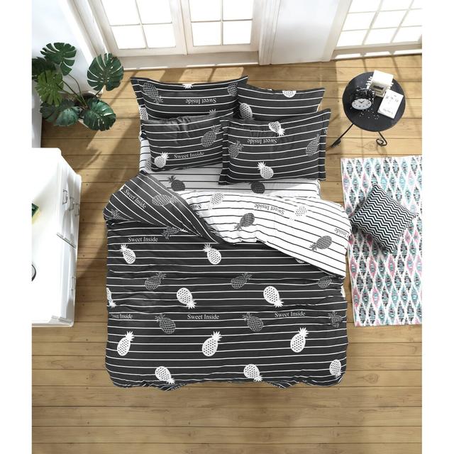 Fuselier Striped [EU ONLY] Duvet Cover Set with Pillowcases Harriet Bee Size: 220 x 240cm Duvet Cover + 2 Pillowcases on Productcaster.