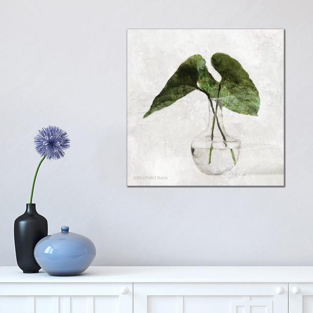 Stems In Glass by Bluebird Barn - Wrapped Canvas Painting 17 Stories Size: 45.72cm H x 45.72cm W x 3.81cm D on Productcaster.