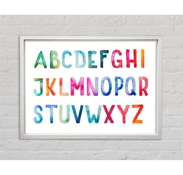 Rainbow Alphabet Framed Print Bright Star Size: 84.1cm H x 118.9cm W on Productcaster.